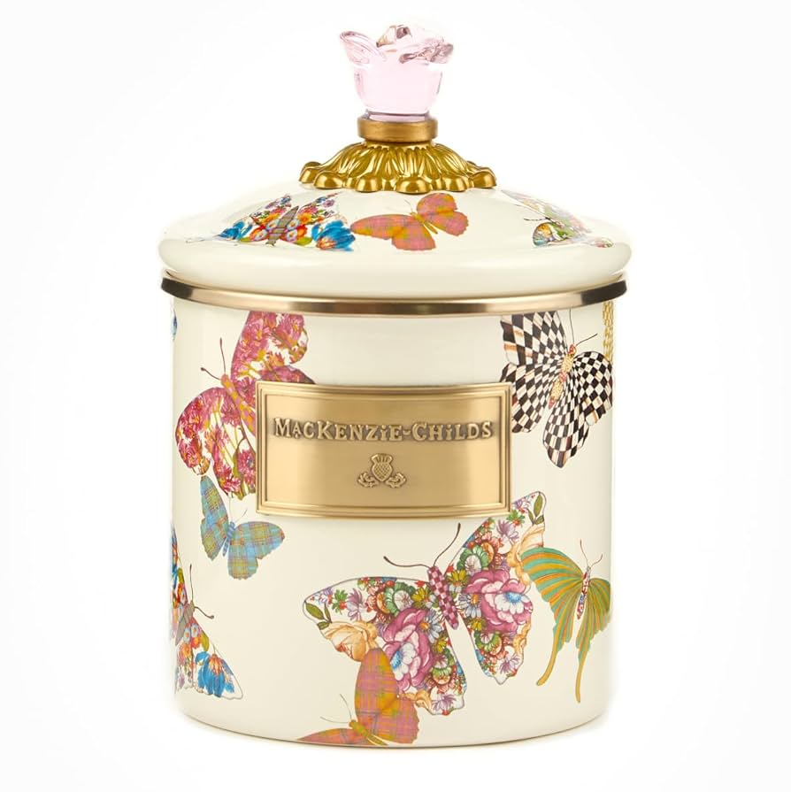 Amazon.com: MACKENZIE-CHILDS Butterfly Garden Enamel